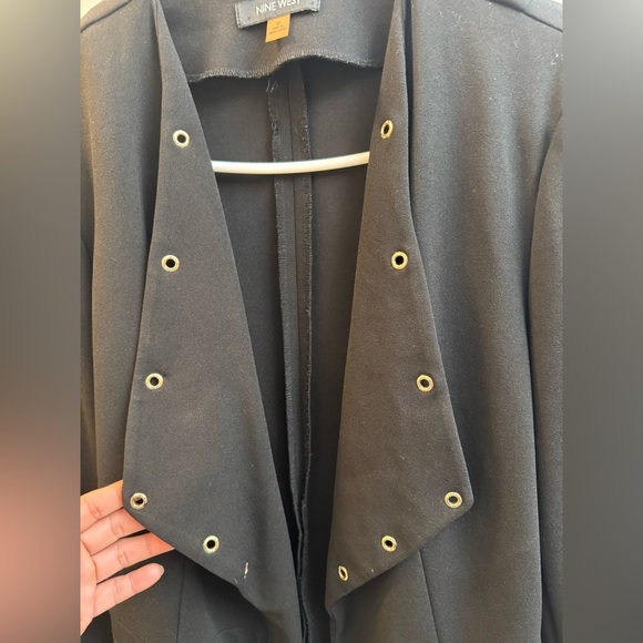 Nine West Black Blazer with Gold Accents - Picture 2 of 5